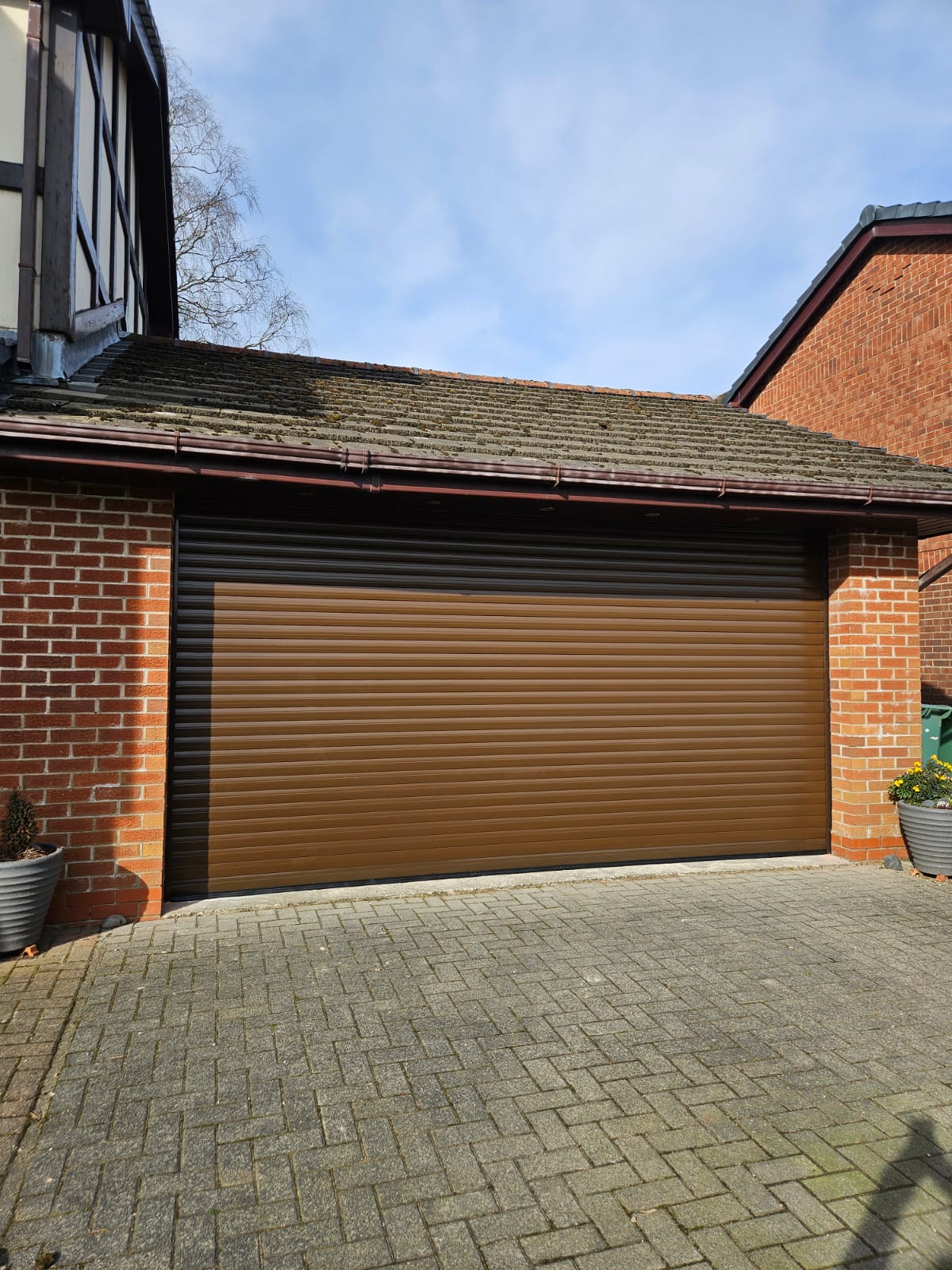 Recent garage door installation