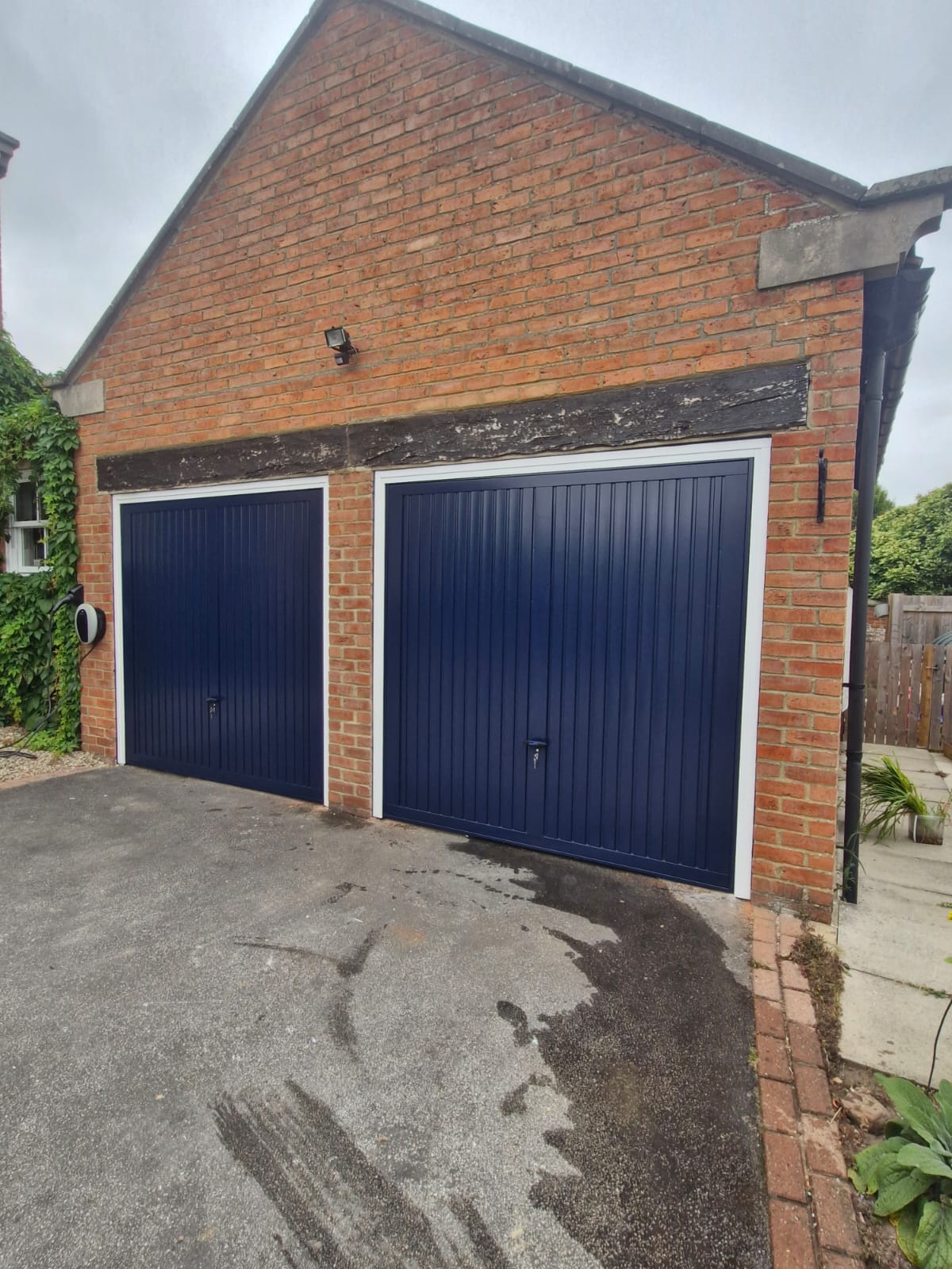 Recent garage door installation