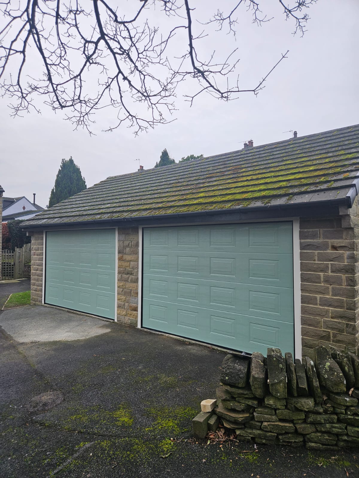 Recent garage door installation