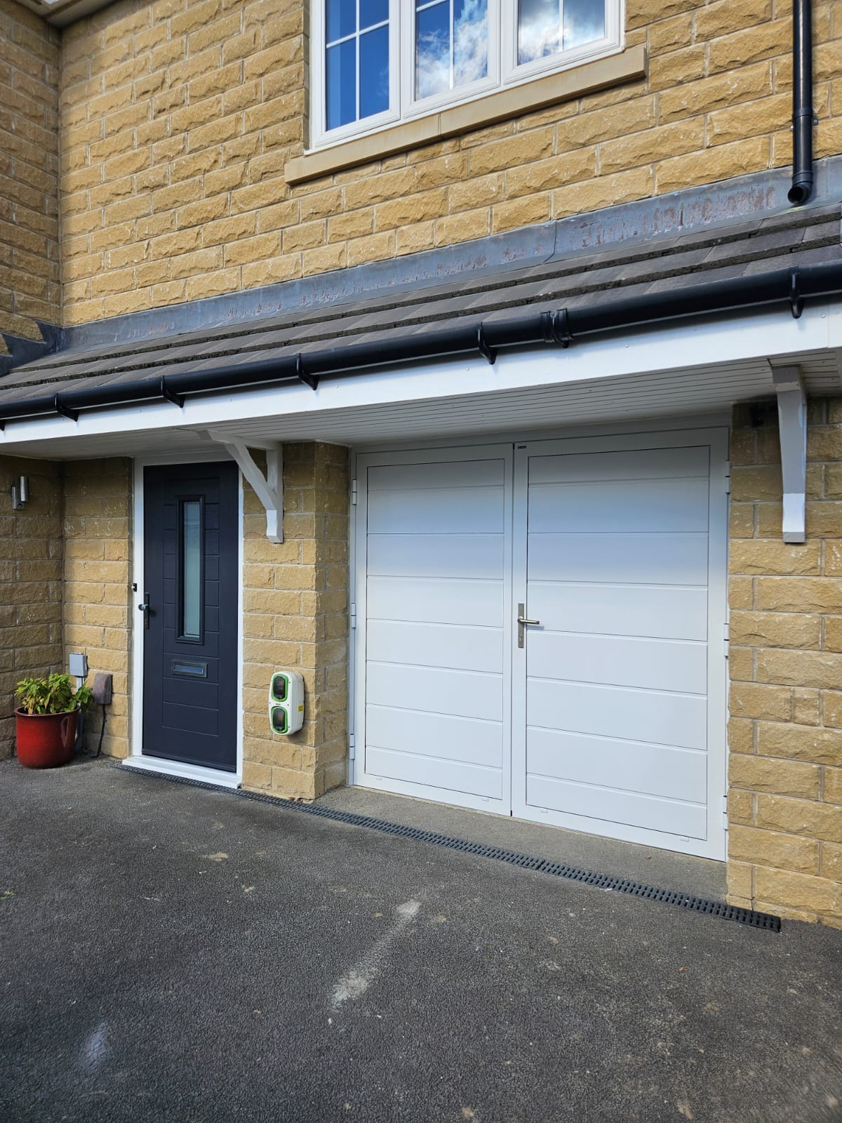 Recent garage door installation